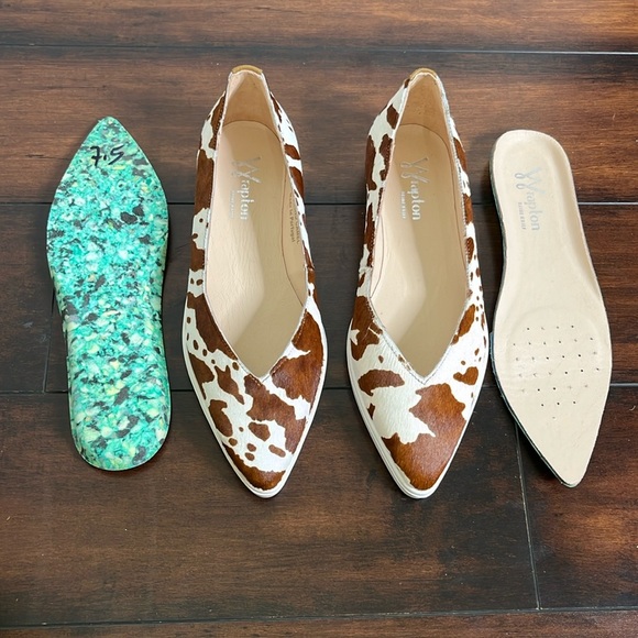 Wrapton On Point Palomino Leather Shoes Brown Women's sz 37.5 NWOB Animal Print - Picture 10 of 16